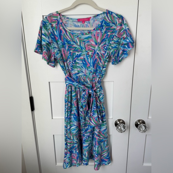 Simply Southern Women’s Tropical Print Dress size medium - Picture 6 of 8